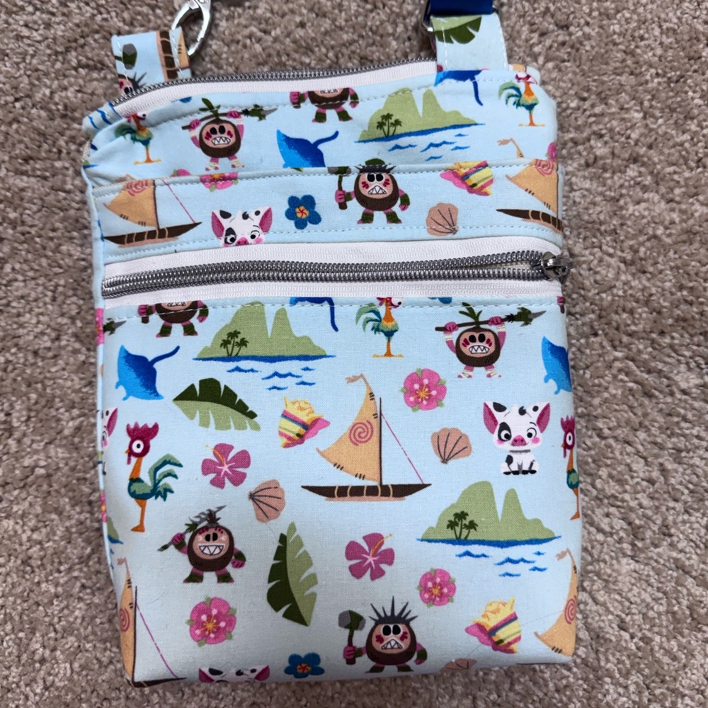 Handmade MOANA print Crossbody Bag